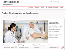 Tablet Screenshot of kliniksuche.at